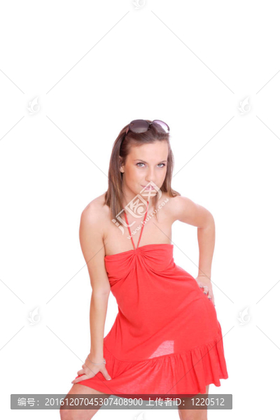 一個清新可愛的女人的畫像