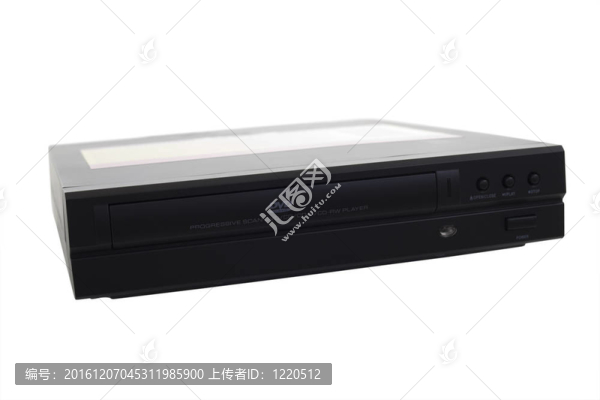 黑色DVD播放機