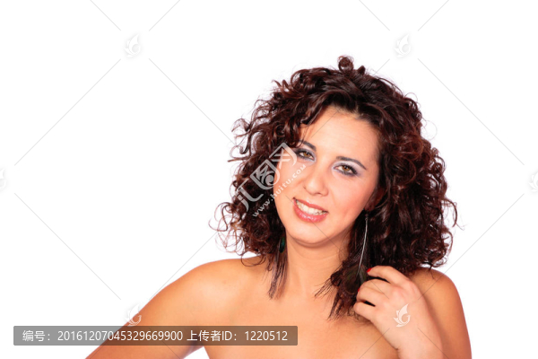美麗的微笑的女人
