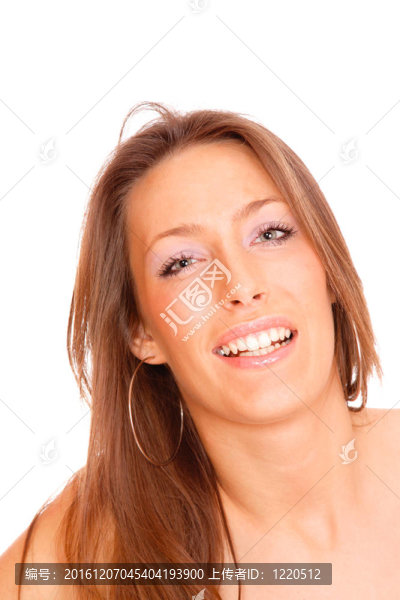 一個(gè)清新可愛的女人的畫像