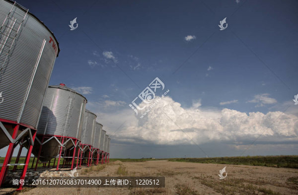 風暴云在薩斯喀徹溫省