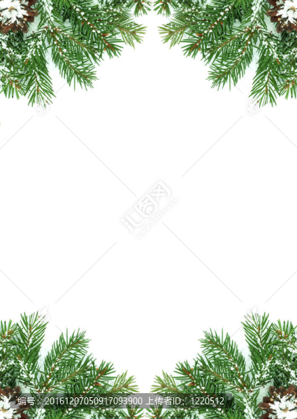 帶雪和圓錐體的圣誕框架