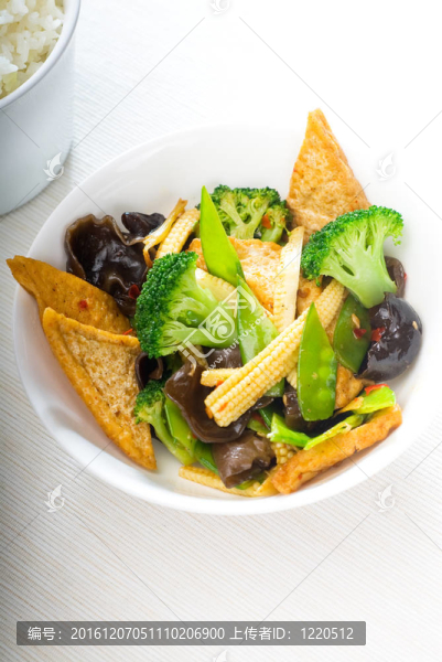 豆腐，豆腐和蔬菜
