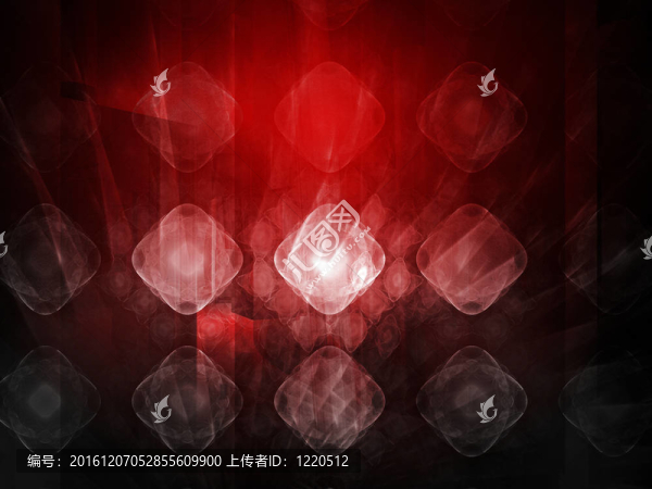 3D房間；紅色背景色效果
