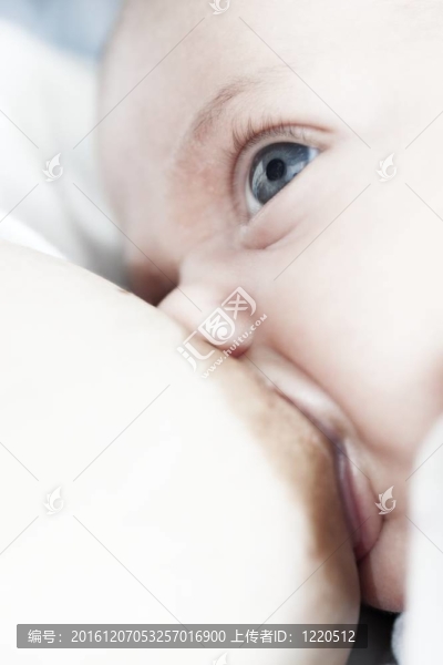 母乳喂養(yǎng)她的嬰兒