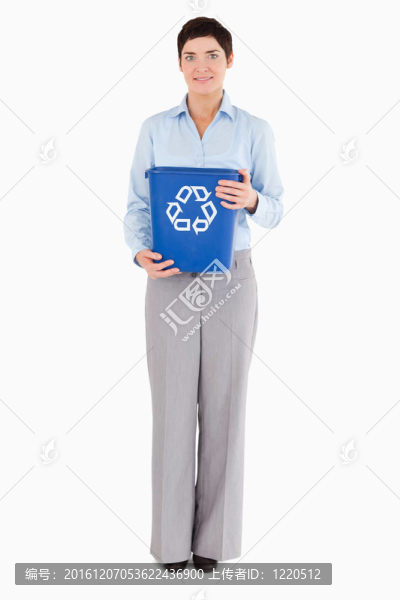 一個回收箱的商人