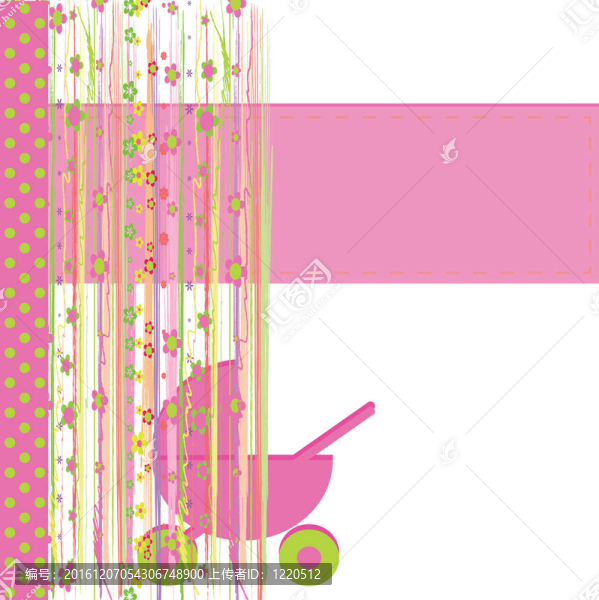 女嬰賀卡