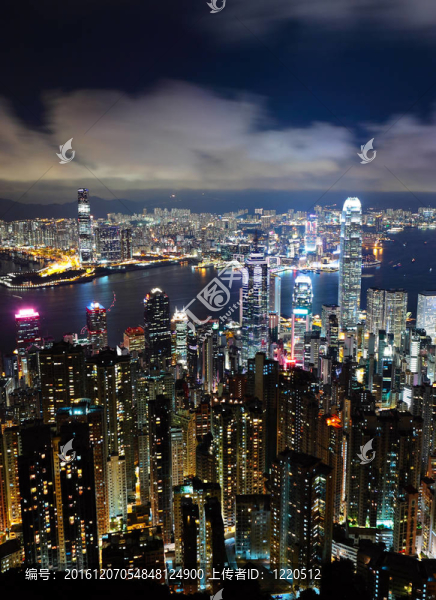 香港市的晚上