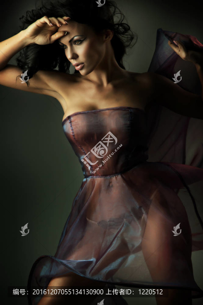完美的黑發(fā)美女