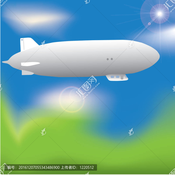 天空中的飛艇