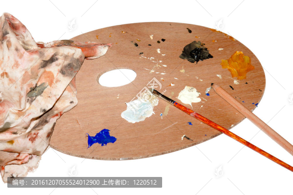 藝術(shù)家調(diào)色板特寫