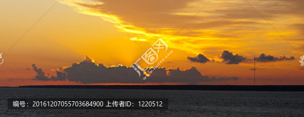 燦爛的日落