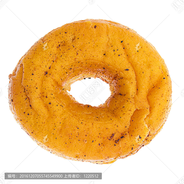 美味的甜甜圈孤立在白色背景
