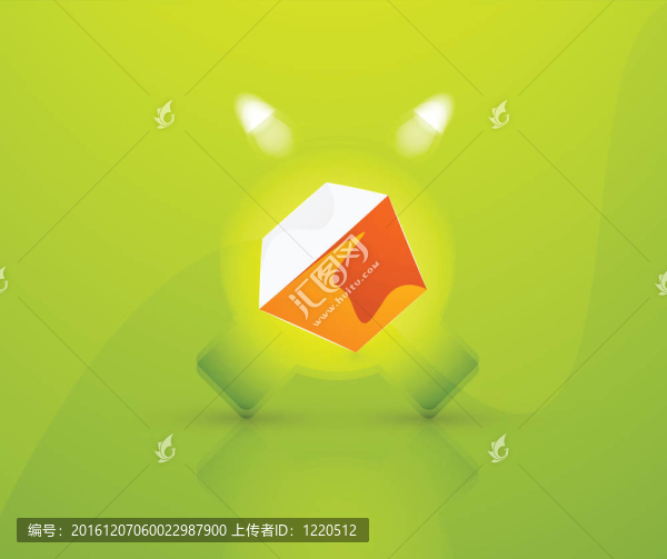 向量立方體的背景