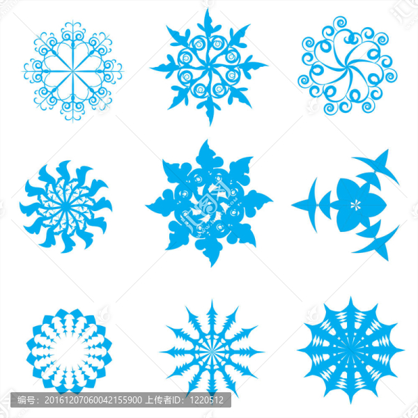 藍(lán)色的雪花