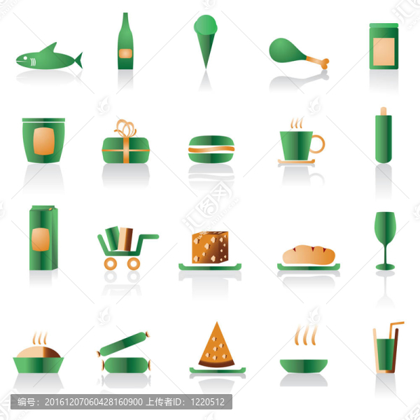 商店和食物圖標(biāo)