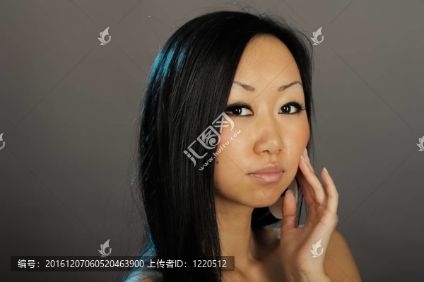 可愛女性肖像