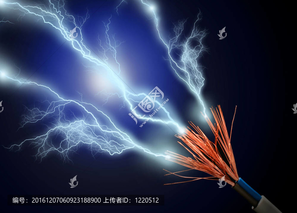 閃電。