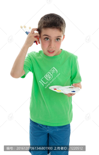 男孩想畫什么