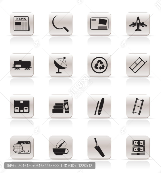 簡(jiǎn)單的商業(yè)和行業(yè)圖標(biāo)