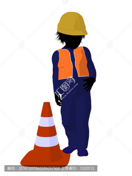 青少年建筑工人插畫