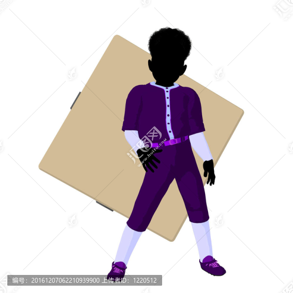 美國青少年棒球運動員插畫
