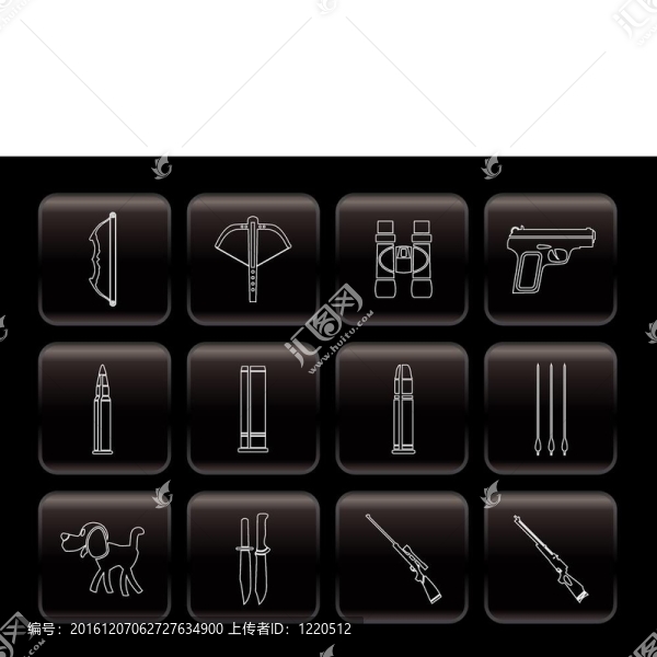 狩獵和武器圖標(biāo)