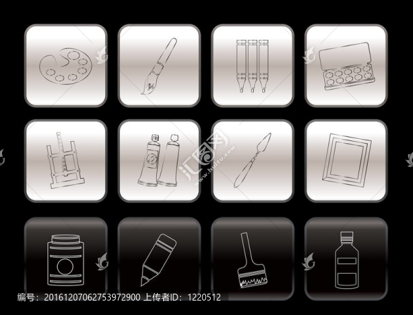 畫家；繪畫和繪畫圖標(biāo)