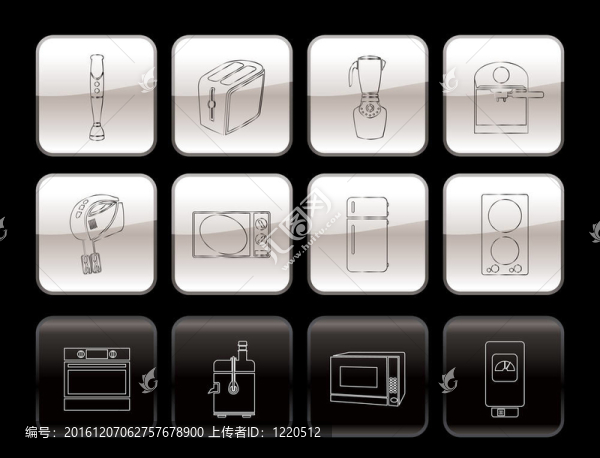 廚房和家庭設(shè)備圖標(biāo)