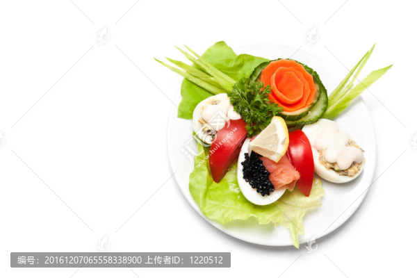魚子醬的開胃菜