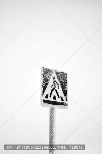 道路標(biāo)志；人行橫道；灰色