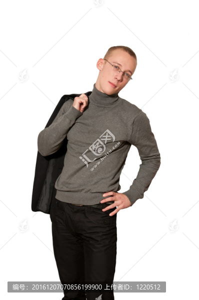 穿西裝的年輕人