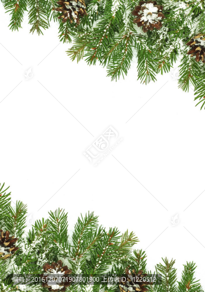 帶雪和圓錐體的圣誕框架