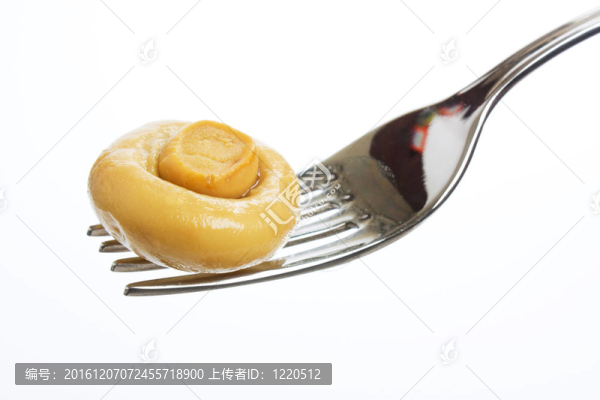 叉子上的蘑菇