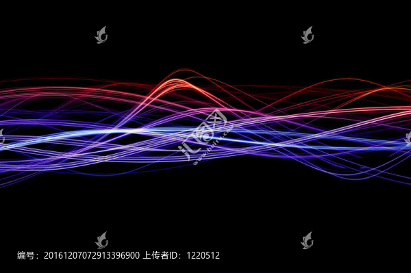 紅色和藍(lán)色的光波