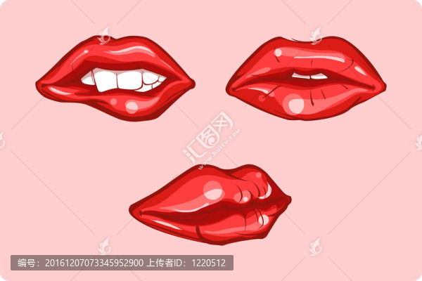 紅色的嘴唇