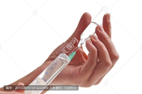 注射器在手