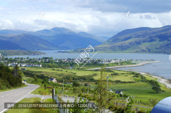 在蘇格蘭西北高原的阿勒浦全景
