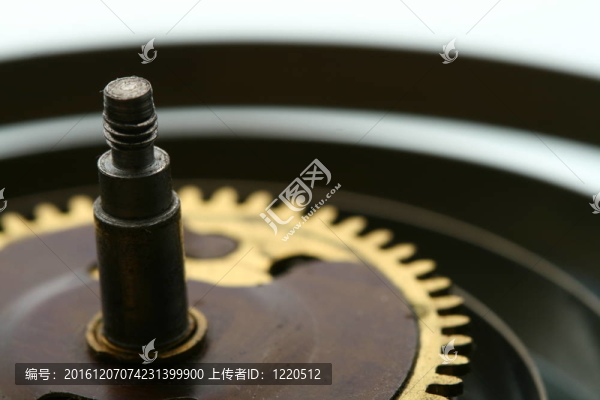 機械時鐘的齒輪