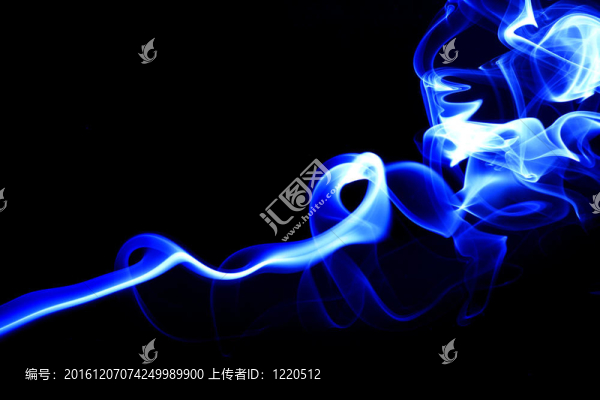 藍色的煙霧