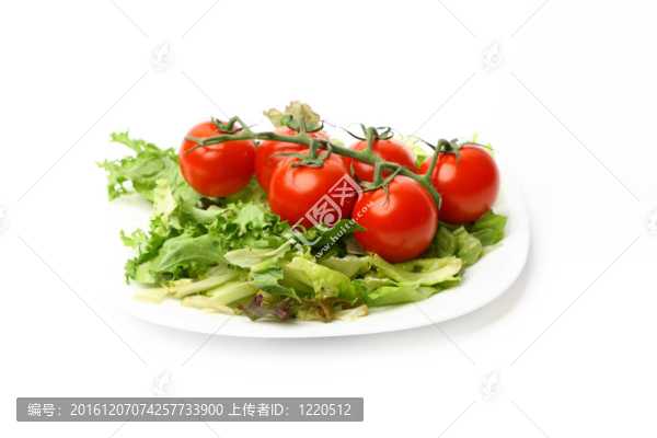 沙拉和櫻桃
