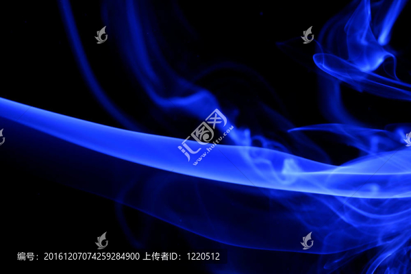 藍色的煙霧