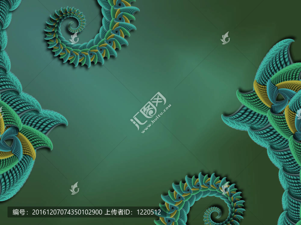 黑暗的分形背景