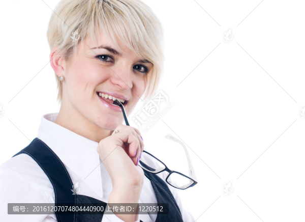戴眼鏡的女孩