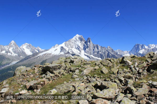 Mont,Blanc,massif；霞慕尼；法國