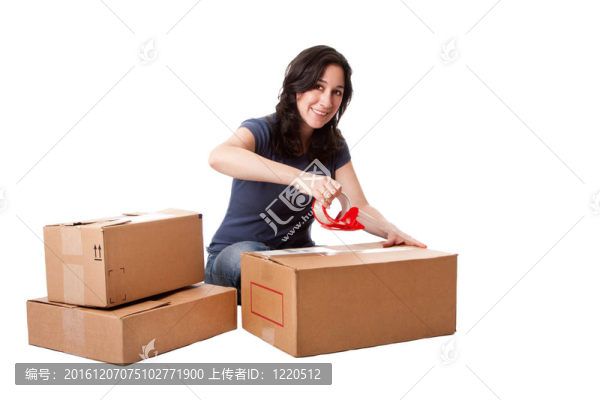 女人用移動存儲盒