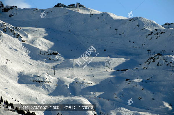 韋爾比耶的attelas滑雪道；