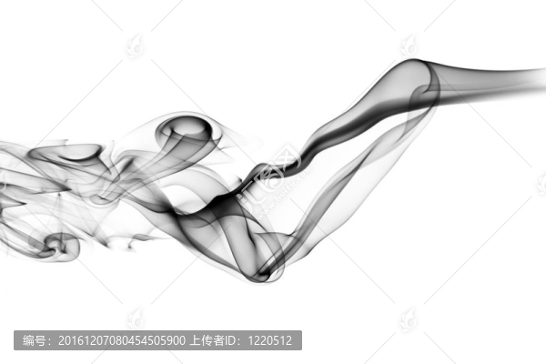黑色抽象煙霧形狀白色