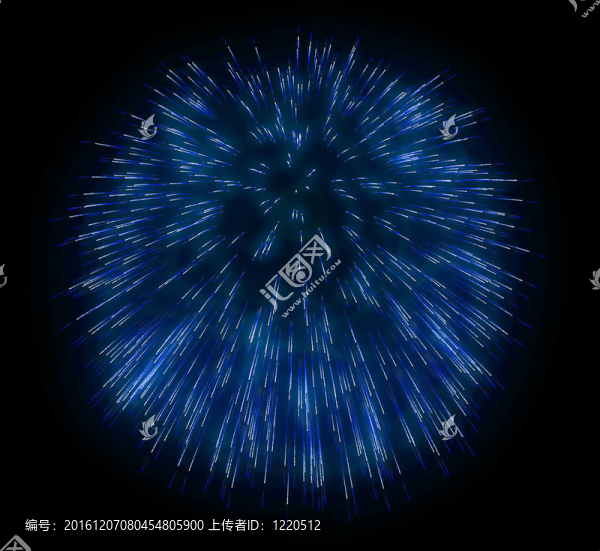 藍(lán)色節(jié)日煙花