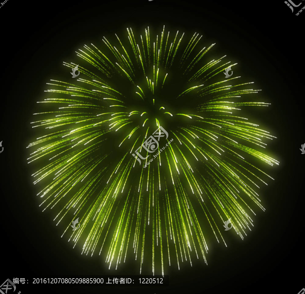 綠色的煙花爆炸